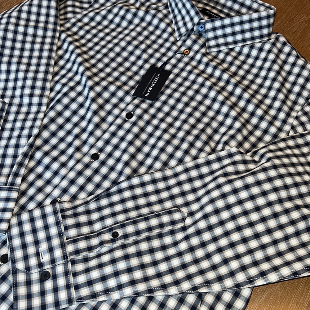 Mizzen+main dress shirt. L. NWT - Picture 2 of 4